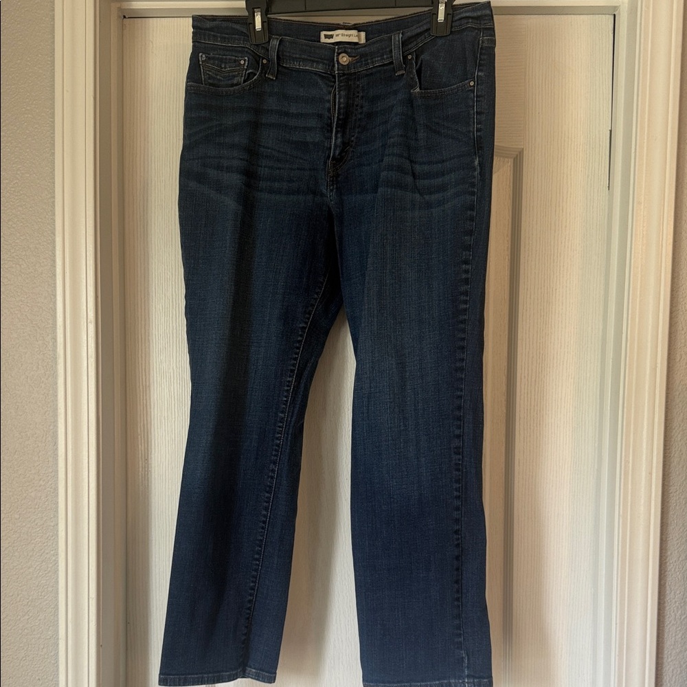 Levi's Dark Blue Straight Leg Jeans